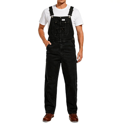 🔥Last Day Promotion🔥 Men's Denim Bib Overalls, Workwear with Adjustable Straps and Convenient Tool Pockets