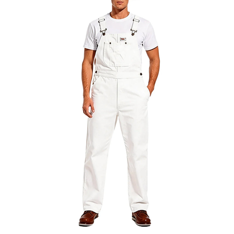 🔥Last Day Promotion🔥 Men's Denim Bib Overalls, Workwear with Adjustable Straps and Convenient Tool Pockets